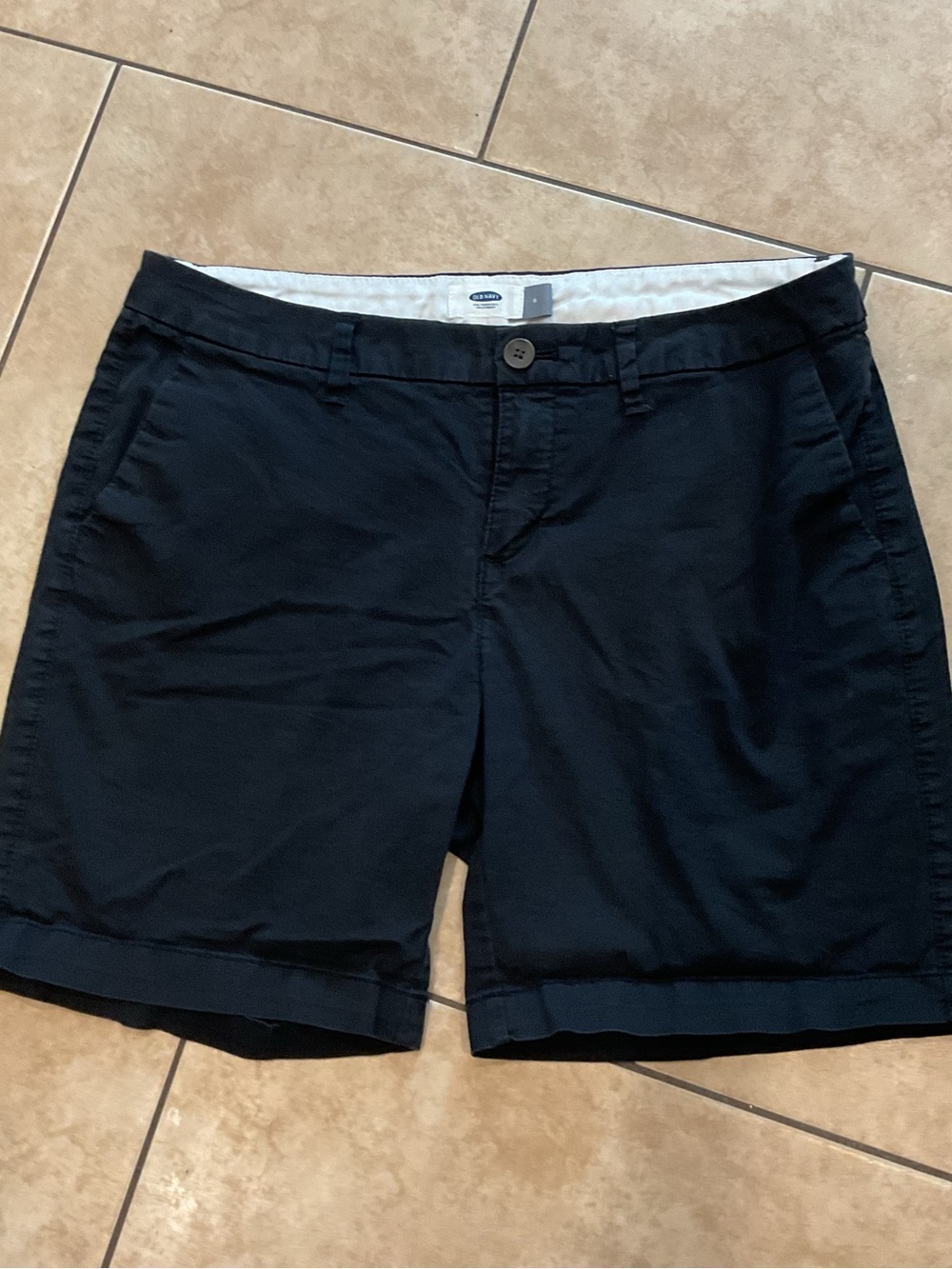 Old Navy Women's Navy Chino Bermuda Shorts